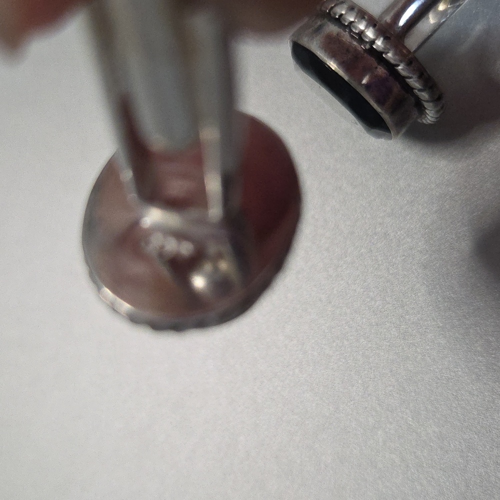 Sterling Silver London BLue Topaz Cuff Links - Picture 3 of 5